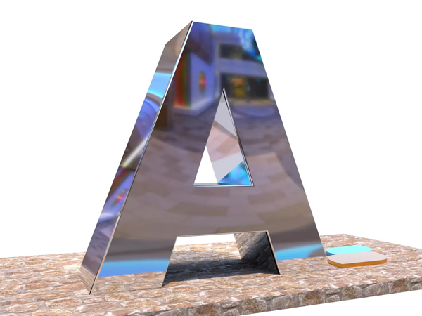 Led Chrome Box Letter