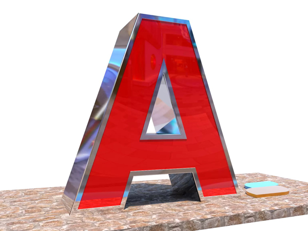 Box Letters with Net
